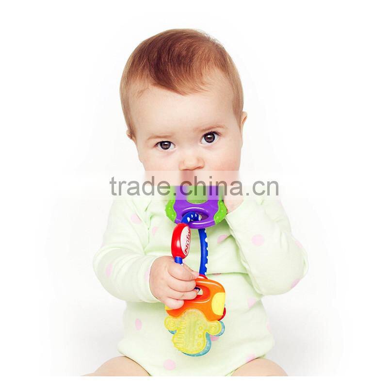 China Hard/Soft Baby Teething Keys Toy