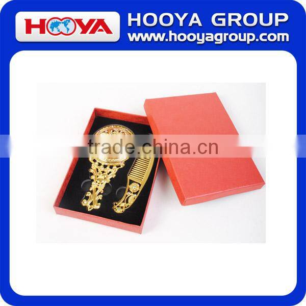 Three Colors Fashion Vintage Cosmetic Makeup Mirror with Handle