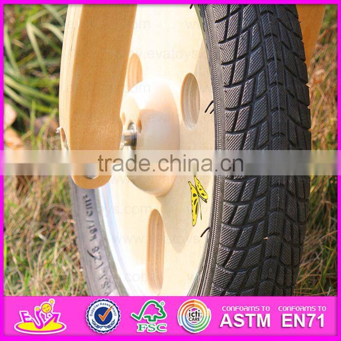 2015 Latest wooden balance bike for kids,wooden toy balance bike for children,Comfortable Safe balance walking bike toy W16C114