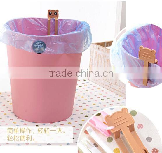 New product of 2015 diy cartoon mini garbadge bag clamp clip plastic clips