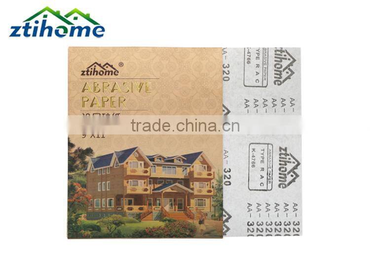 super high quality coated brown kraft abrasive sandpaper