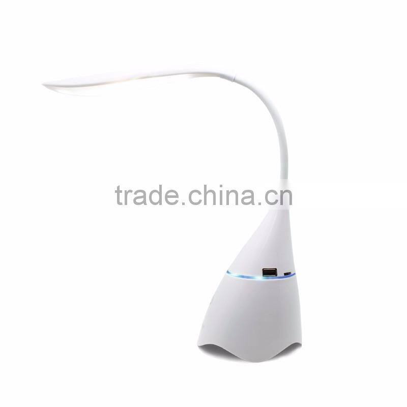 Dimmable LED Desk Lamp, Smart Music Folding Table Lamp Desk Lights with Built-in Bluetooth Speaker