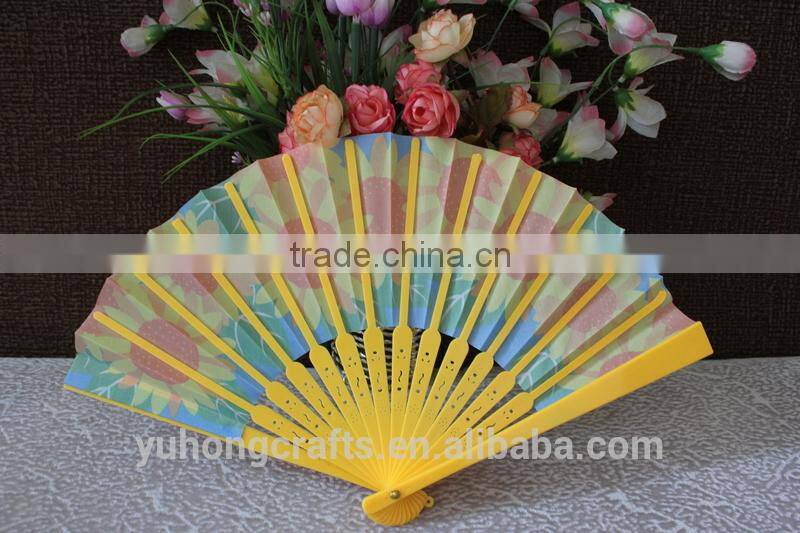 Hot and promotional plastic hand fan