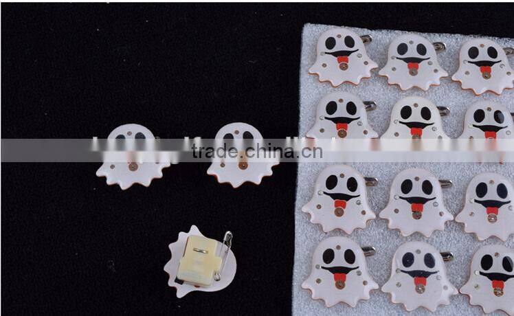 Halloween badge LED flicker badge pumpkin ghost badge