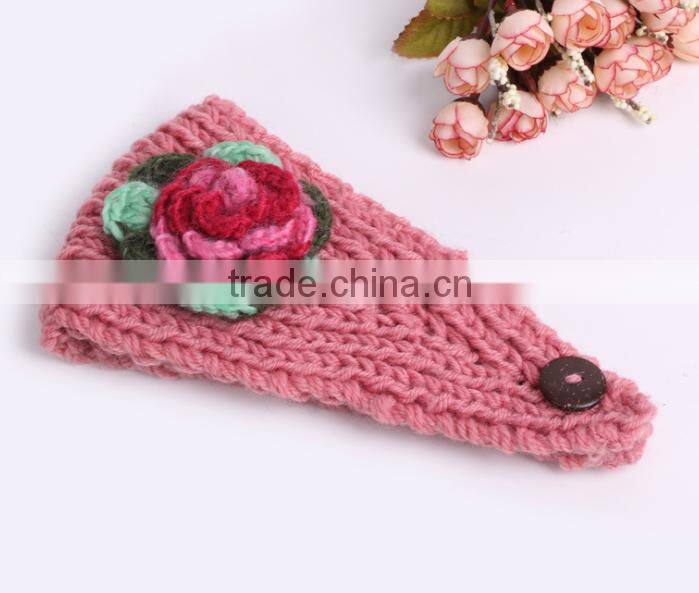 Hot sell stock crochet head wraps crochet knit headwrap