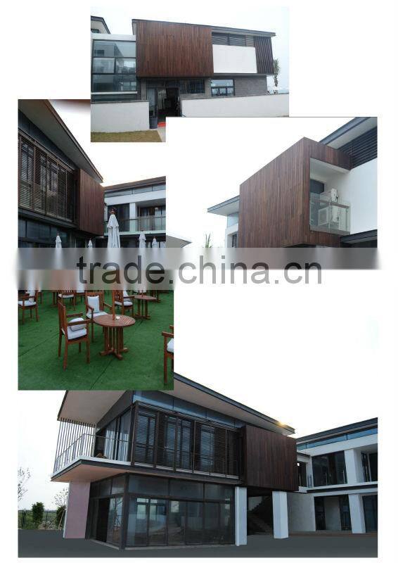 Chinese Factory Made Good Price Outdoor Strand Woven Bamboo Wall Panel Strips in Light Chocolate Color---KE-OS0888
