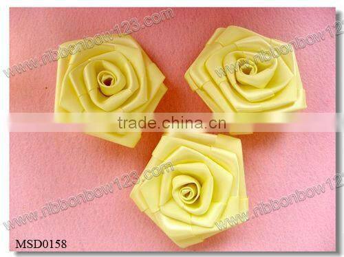 Colorful handmade organza flowers