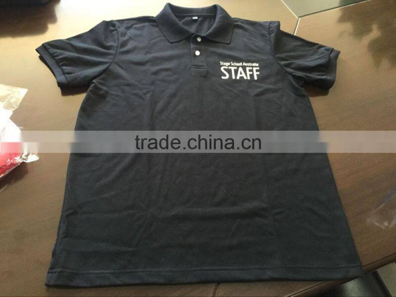 custom cotton student uniform Pique polo shirt for boys and girls