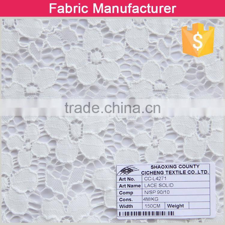 95/5 nylon spandex pattern swiss guipure lace lace fabric
