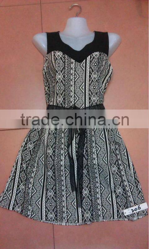 BHN906 Apparel stock Rayon dresses Clothing available at Cheap price