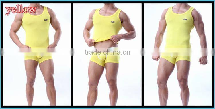 New Arrival 2014 Men Slim Bodysuit Men'S Slimming Vest SB2236
