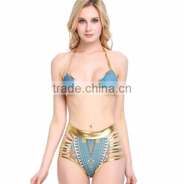 Factory in china 2017 new design hot sexy girl swimwear two pieces micro crochet bikini