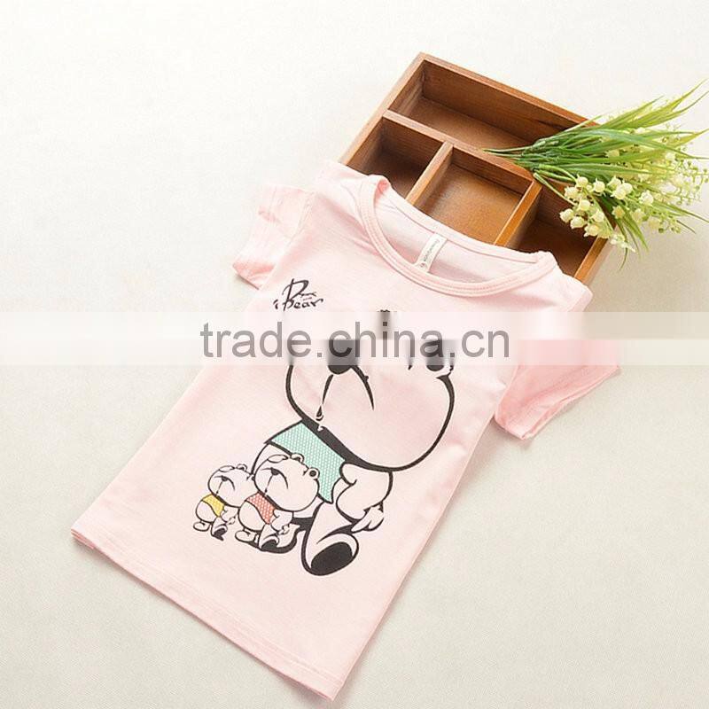 R&H 2017 new design o neck cotton 180GSM children sublimation t shirt