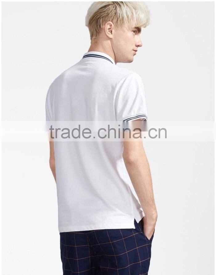 Short sleeve comfort print non brand polo shirt