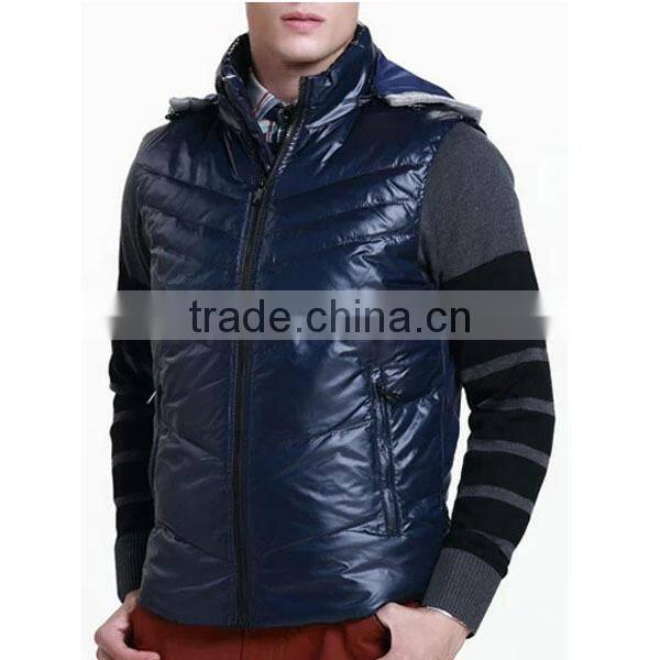 2015 Wholesale Man's Spring Thin Short Down Vest