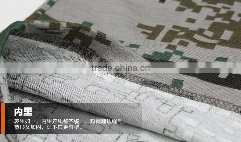 Fashion 2016 Man Casual Camouflage T-shirt Men Cotton Army Tactical Combat T Shirt Military Sport Camo Camp Mens T Shirts