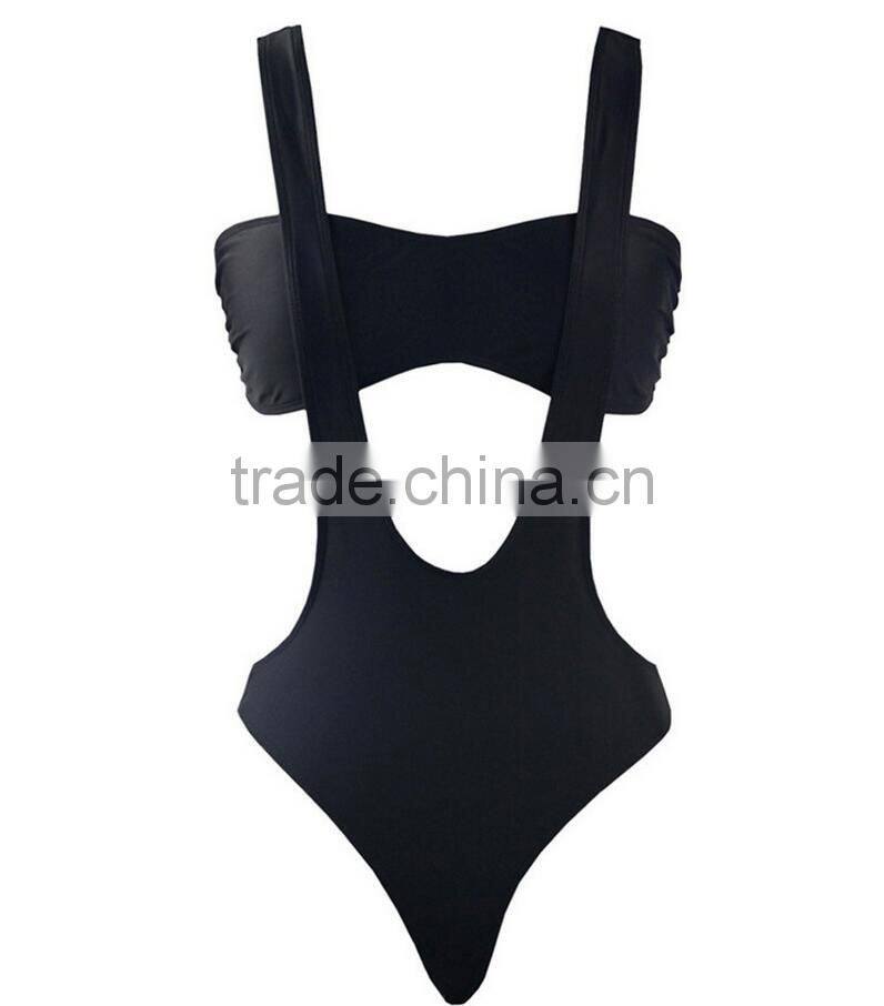 M895 dingyang fashion sexy bandage hollow one piece bikini swimwear