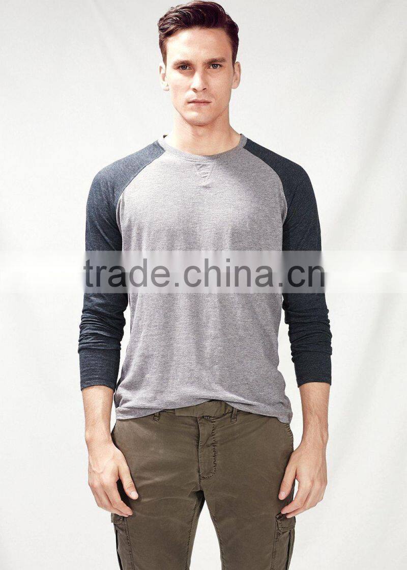Contrast sleeve t-shirt China products