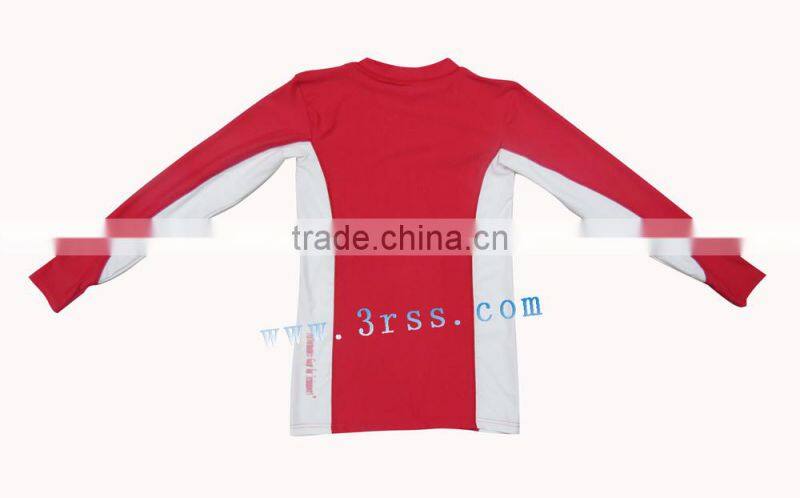 2016 unisex latest rash guard with own logo
