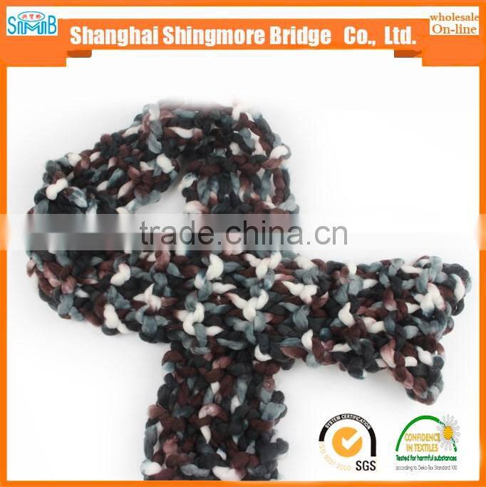 China novelty yarn manufacturer hot wholesale chunky yarn acrylic for knitting scarf