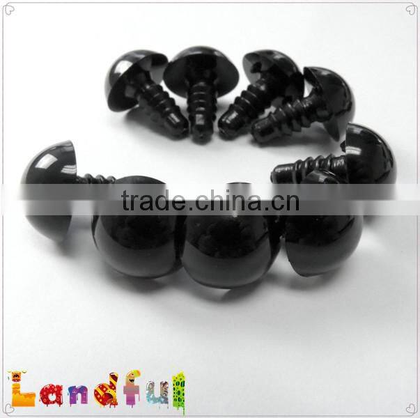 15mm Black Plastic Safety Eyes for Bear Doll Animal Puppet Making