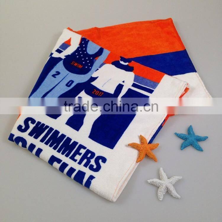 Customized cheap price 80% polyester 20% polyamide beach towel