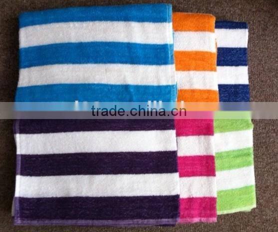 100% cotton striped sport towel