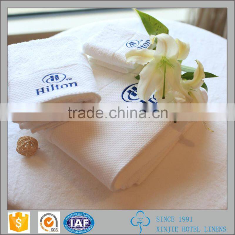embroidered logo bleach custom softtextile terry towel