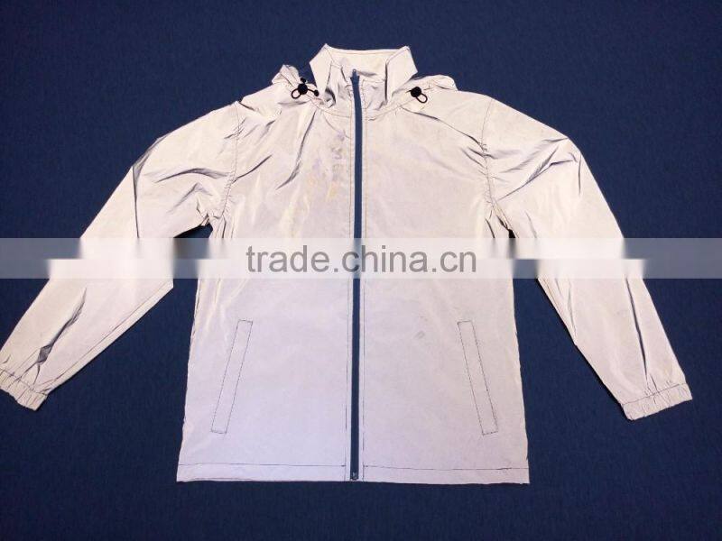 2016 Plain Foldable Womens Hooded Nylon Windbreaker