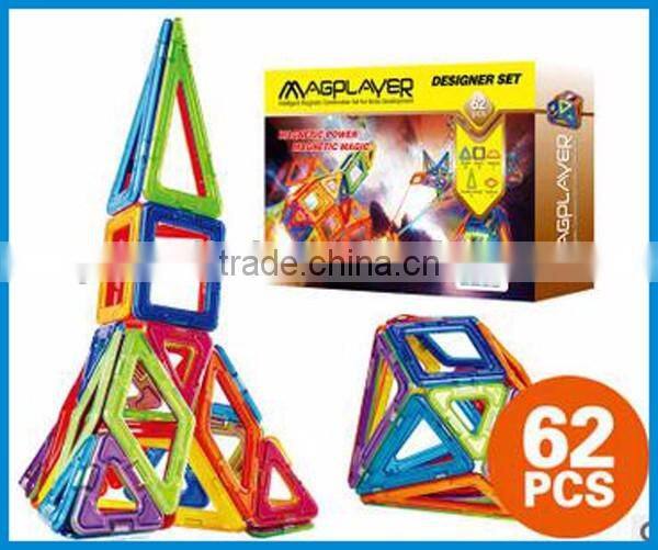 Intelligent magnetic construction set toys for brain development