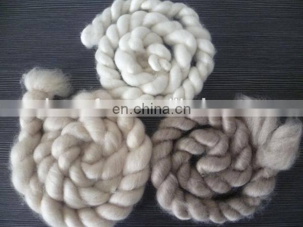 sheep wool open tops white for woolen spinning