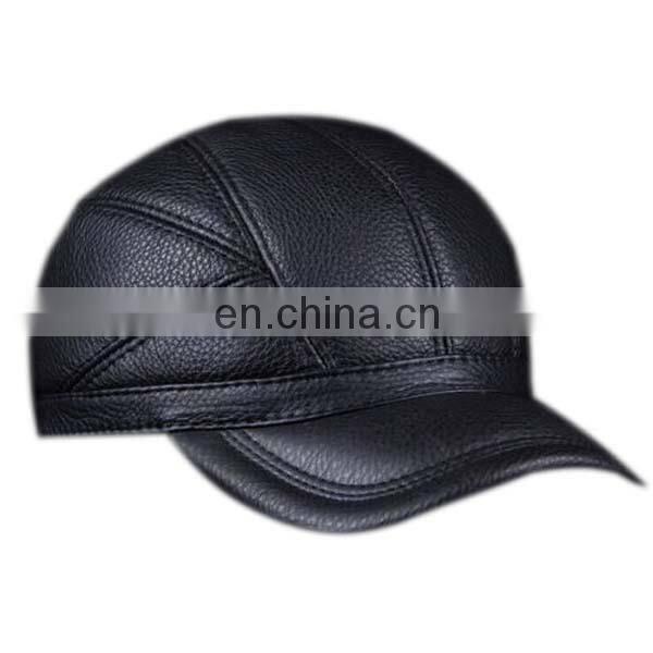 Black brown wine-red unique custom leather hat baseball hat