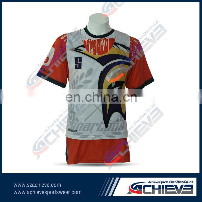 lacrosse equipments sublimation team wear fashion custom Breathable lacrosse jersey