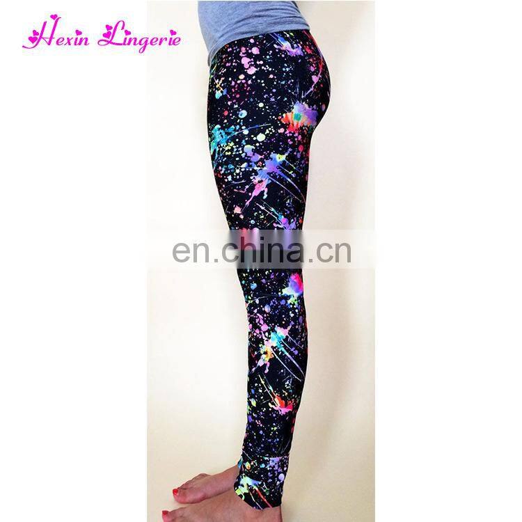 Top Selling women printed long lularoe made waistband custom fitness leggings push up
