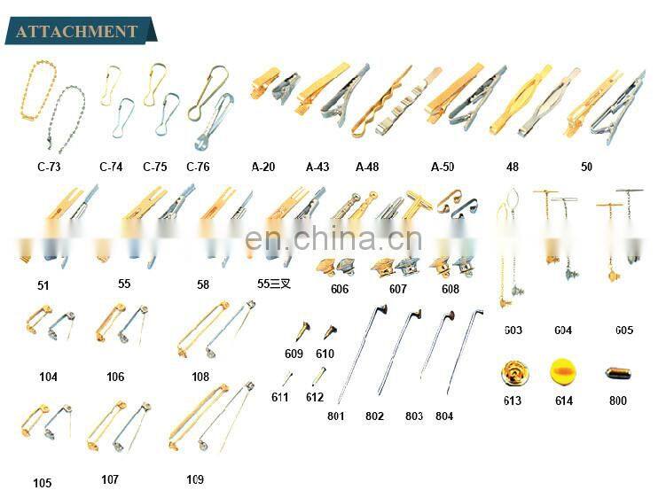 Copper stamped soft enamel tie bar supplier