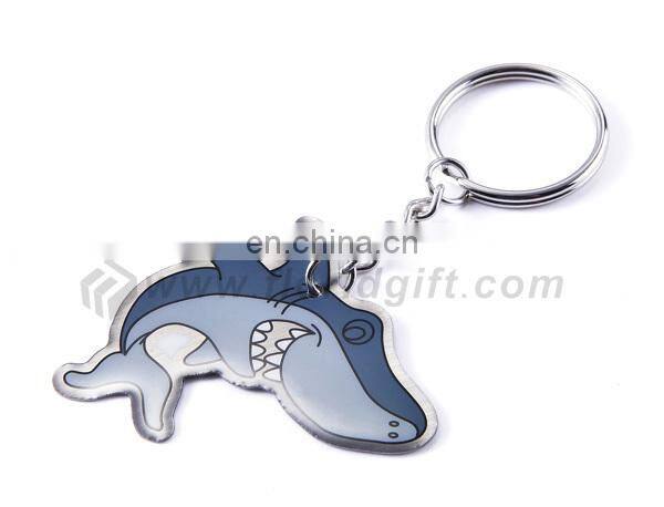Alibaba hot sale cheap custom shaped metal keychain