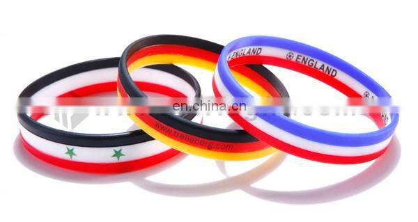 Fashional Style Logo Wholesale cheapest color Silicone Bracelet