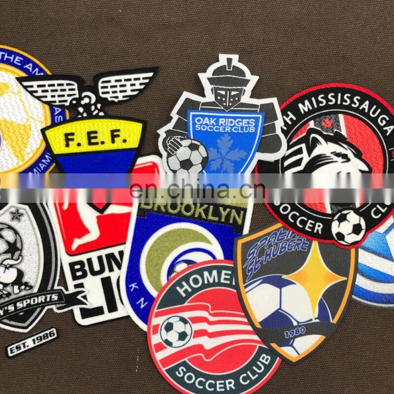 custom logo 3D flocking embroidery patches for sale