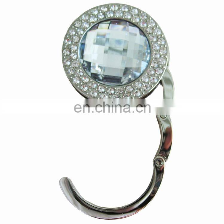 Custom foldable table bag hook hunger for ladies hand bag purse