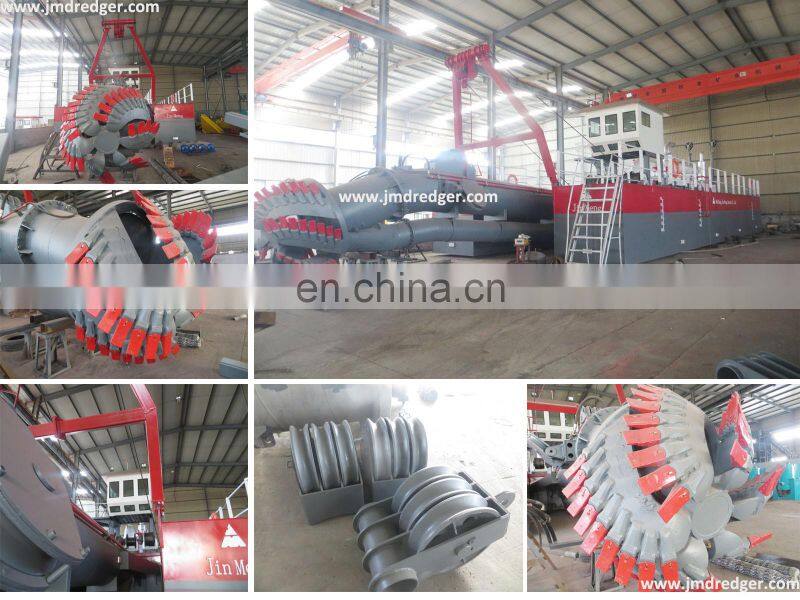 price of 20 inch cutter suction sand dredger machine with standard accessories from china for dredging river and sea