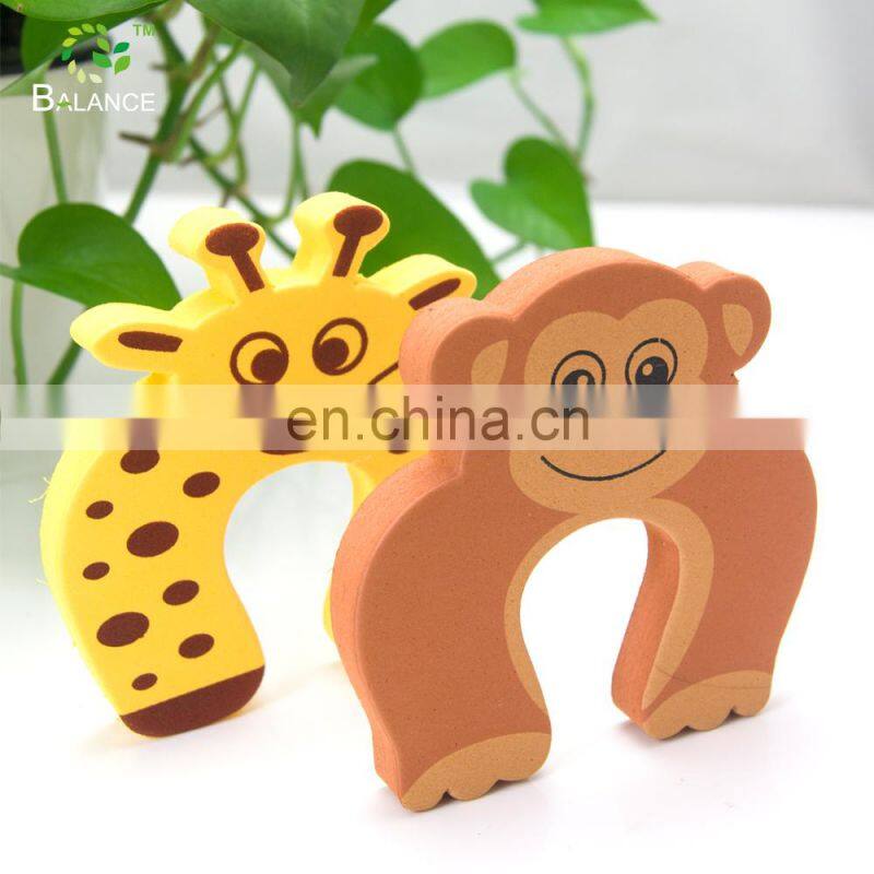 Baby Safety  product EVA Soft Foam Door Stopper animal door stoppers prevent injured finger pinch preventer