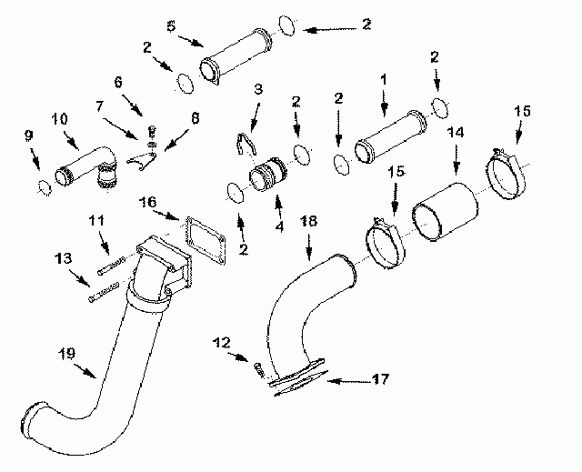 tube water transfer 3011046 3018099 3024666 3897253 3177306 3177307 4913950 4913951 4913952 for k19 k38
