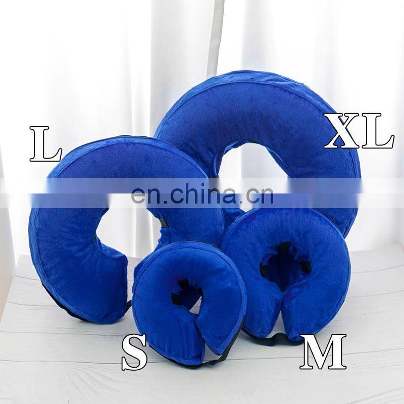 Medical Inflatable Adjustable Neck Cushions For Dogs and Cats Surgery Protection Collar