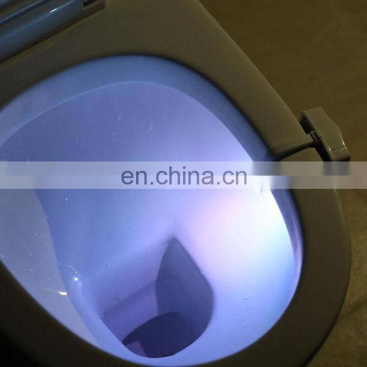 China Factory 8-Colors Motion-Activated LED WC toilet sensor led light