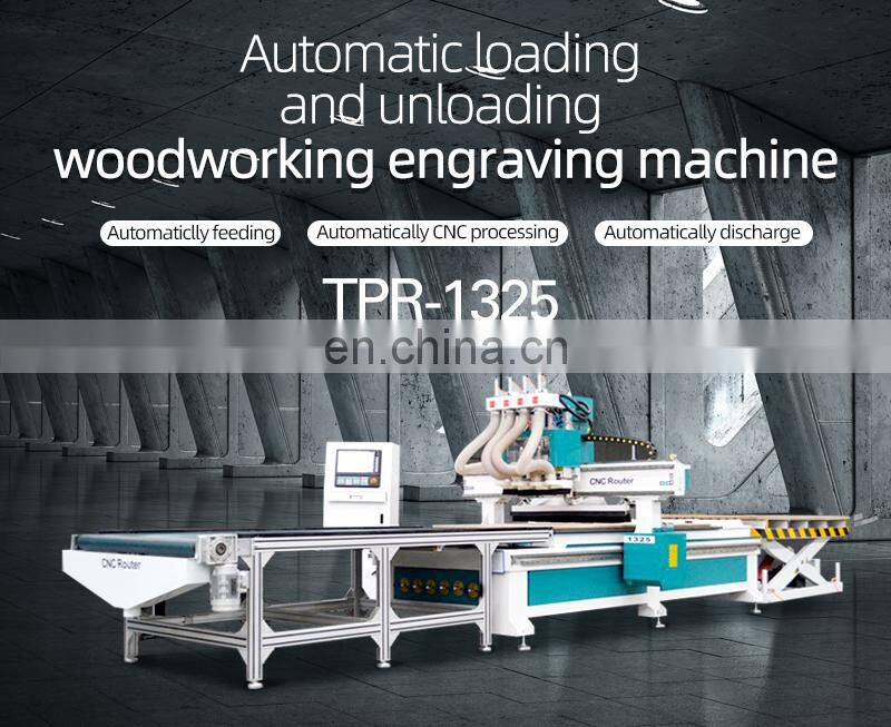 ATC Automatic push material furniture production line with automatic tool change