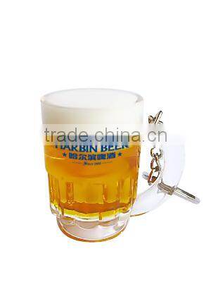 Hot Sale Custom Acrylic Beer Cup Keychain, Modern Acrylic Keychain