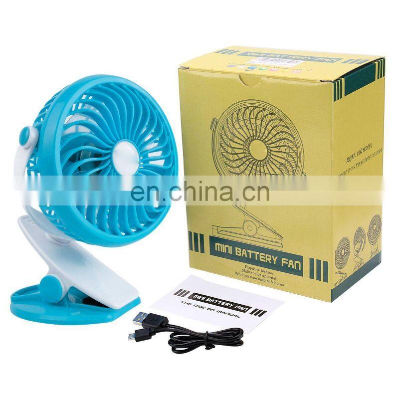 360 degree Rotation Personal Cooling Fan Powerful Wind for Baby Stroller USB Clip desk fan