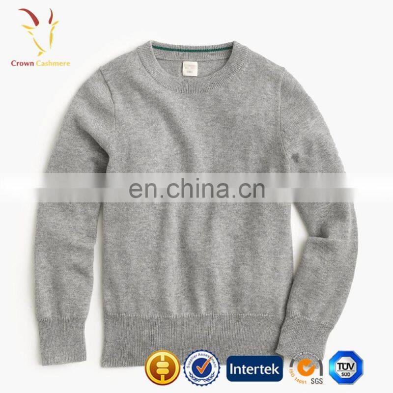 Knitted kids pullover sweater 100 cashmere sweater for boys
