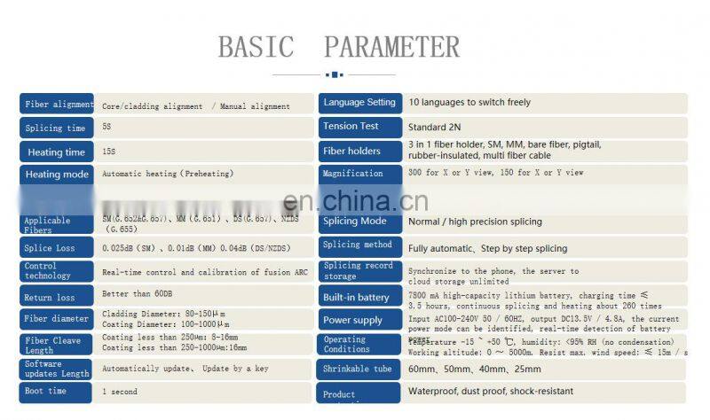 AI-9 High Precision Portable Optical Fiber Fusion Splicer