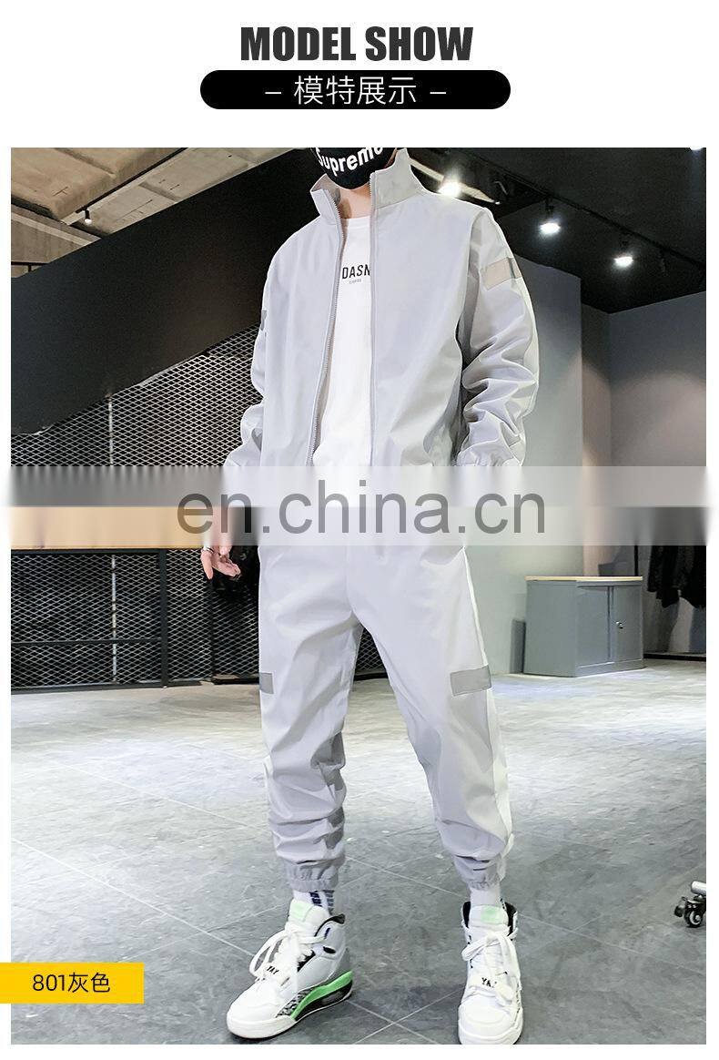 Wholesale 2-pieces men's plus size big and tall sports and leisure sports sets jogging suit custom men's suit
